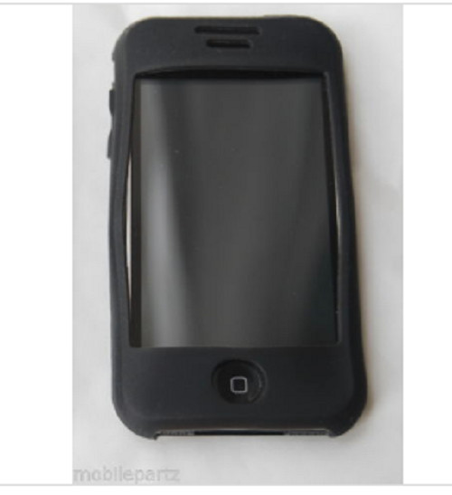 Black Soft Silicone Skin Case Cover for the Apple iPhone 3G 3GS Seconds / Graded