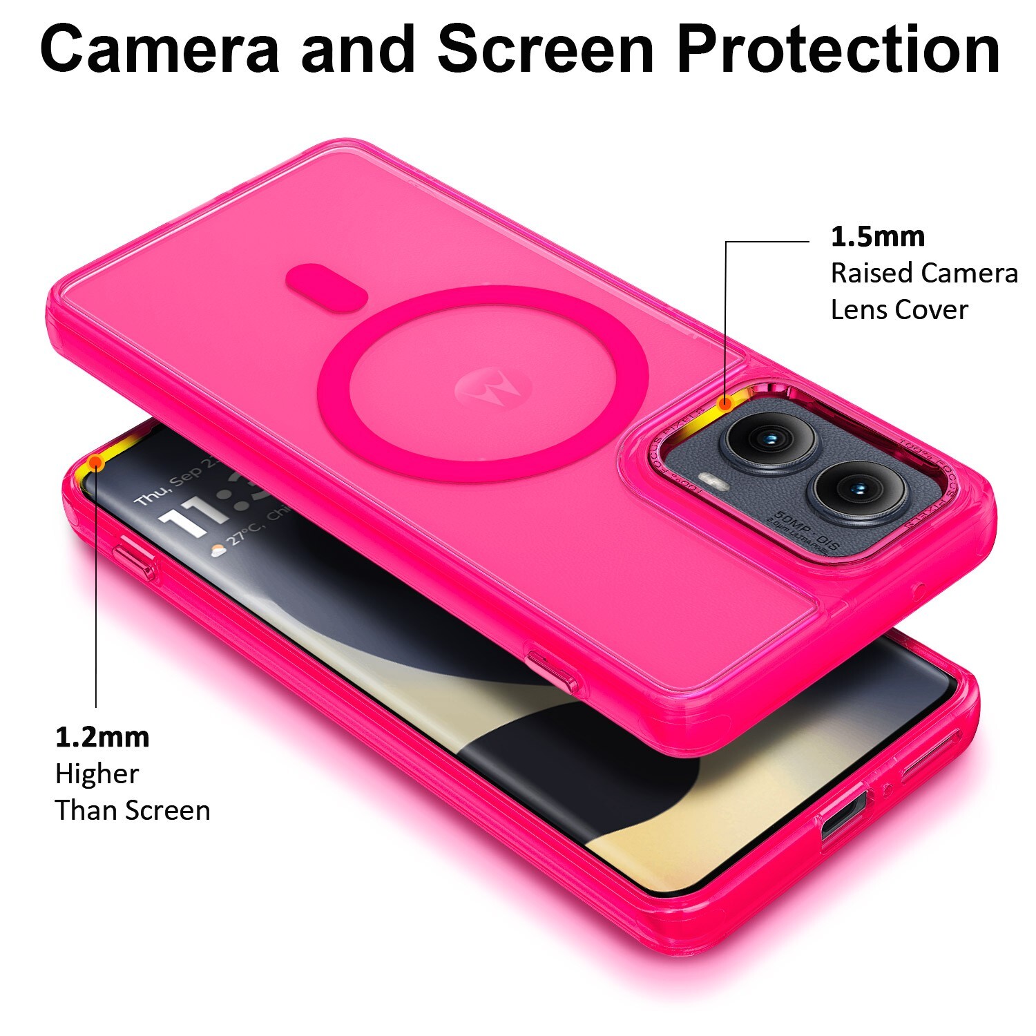For Motorola Moto Edge 2024 (XT2405) Case Magsafe Slim Protector Cover