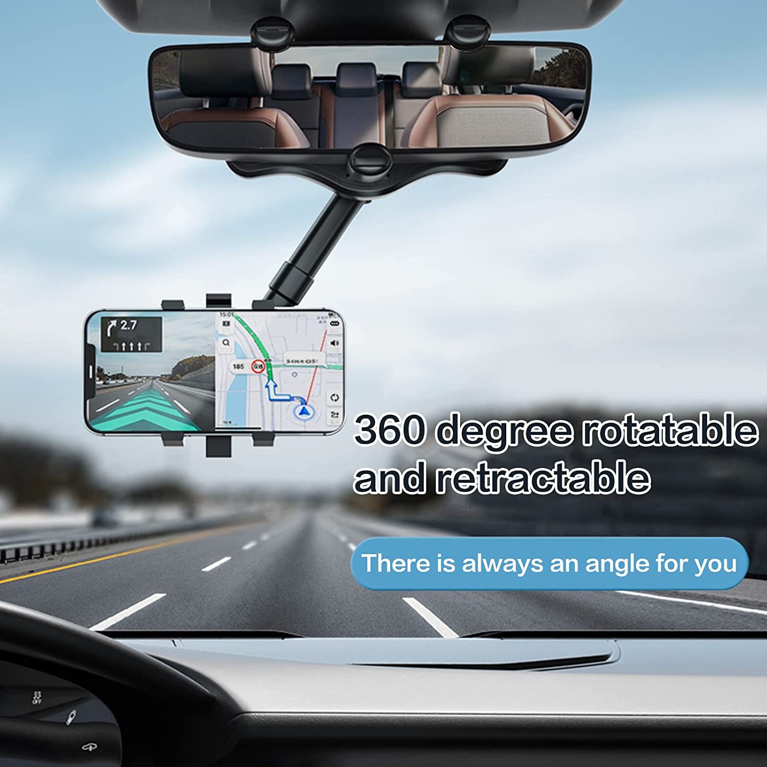 360° Rotatable Phone Mount Holder Car Accessories Universal For Cell Phone GPS