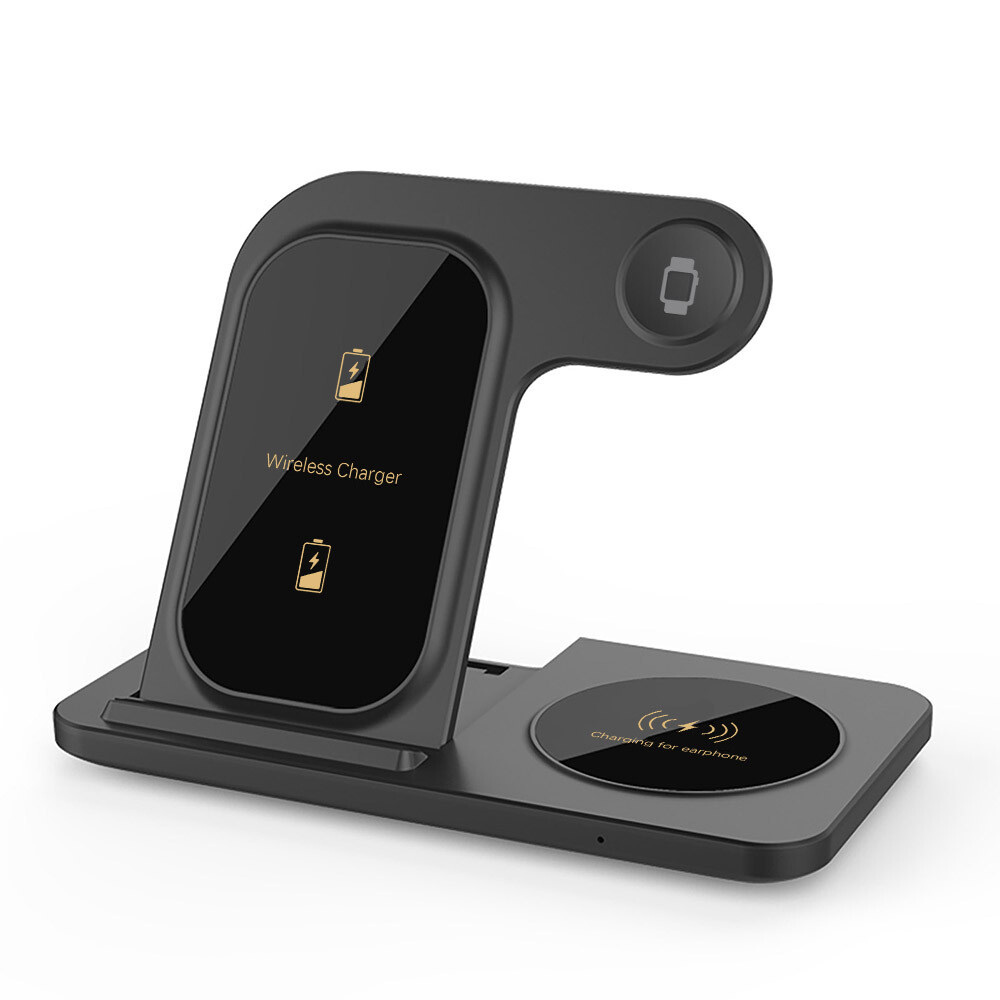 3In1 Wireless Charger Dock Charging Station For Apple Watch 9 Air Pods iPhone 16