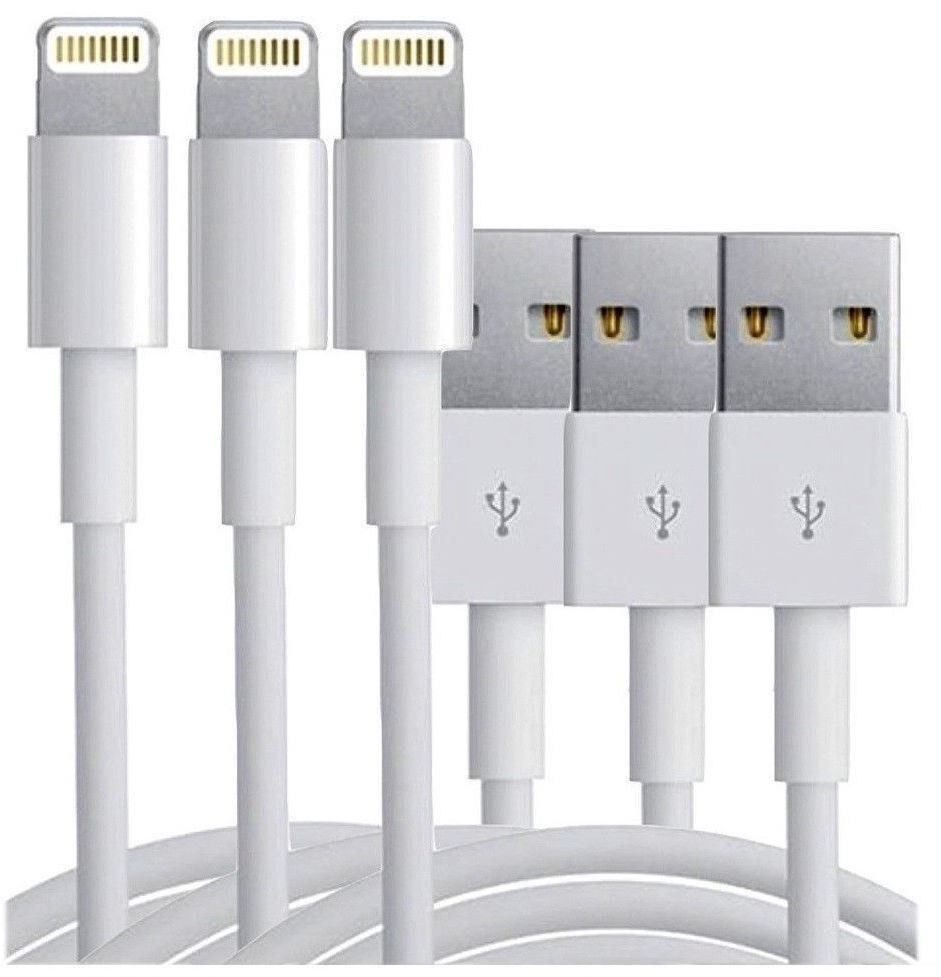 3ft, 6ft, 10ft Combo Pack of charging cables compatible with iphone 5-14