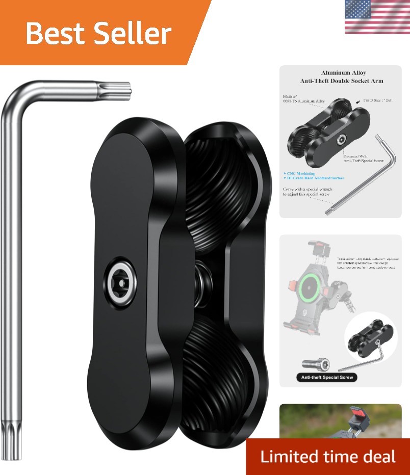 Secure Your Devices with Anti-Theft 1 Inch Ball Socket Arm – Lightweight Design