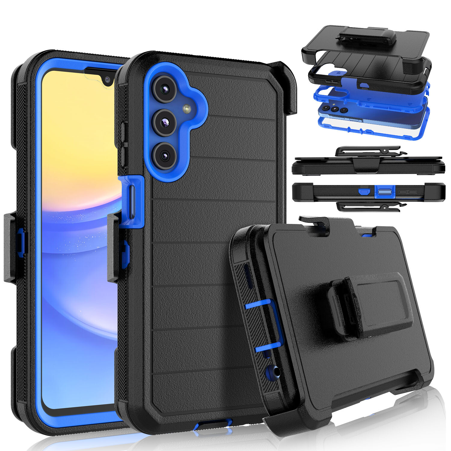 For Samsung Galaxy A15 A35 A55 5G Case Fits Otterbox Defender + Screen Protector
