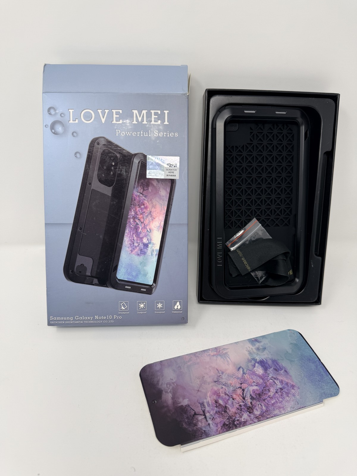 LOVE MEI Powerful Series Rugged Case for Samsung Galaxy Note10 Pro Black