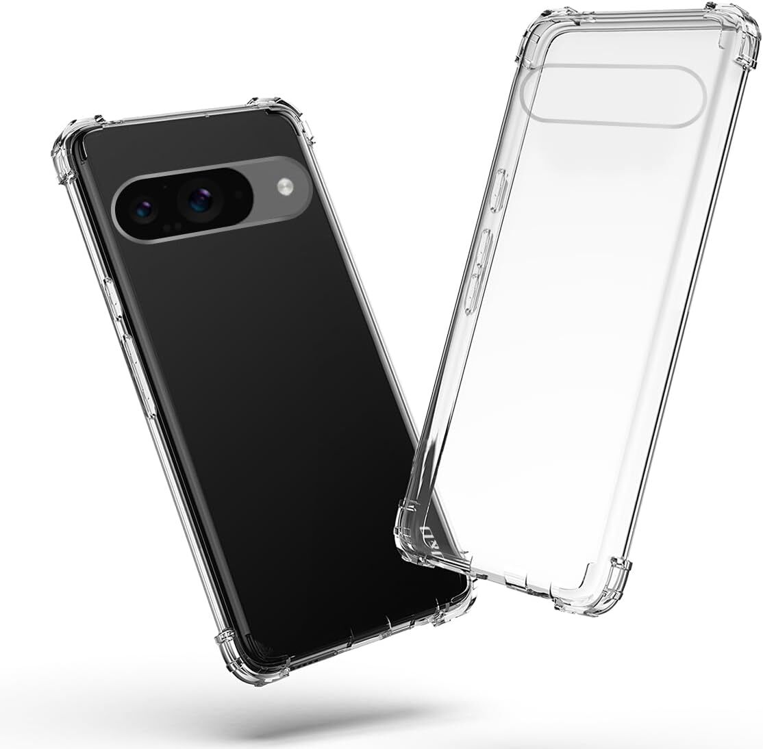 For Google 9 ProXL 9Pro 8A 8 6 Crystal Shock-Absorbing Anti-Yellow Slim TPU Case