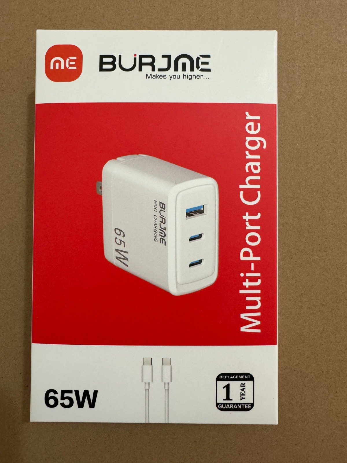 65W USB C Fast Charger 3 Port PD GaN wall charger iPhone Samsung MacBook iPad