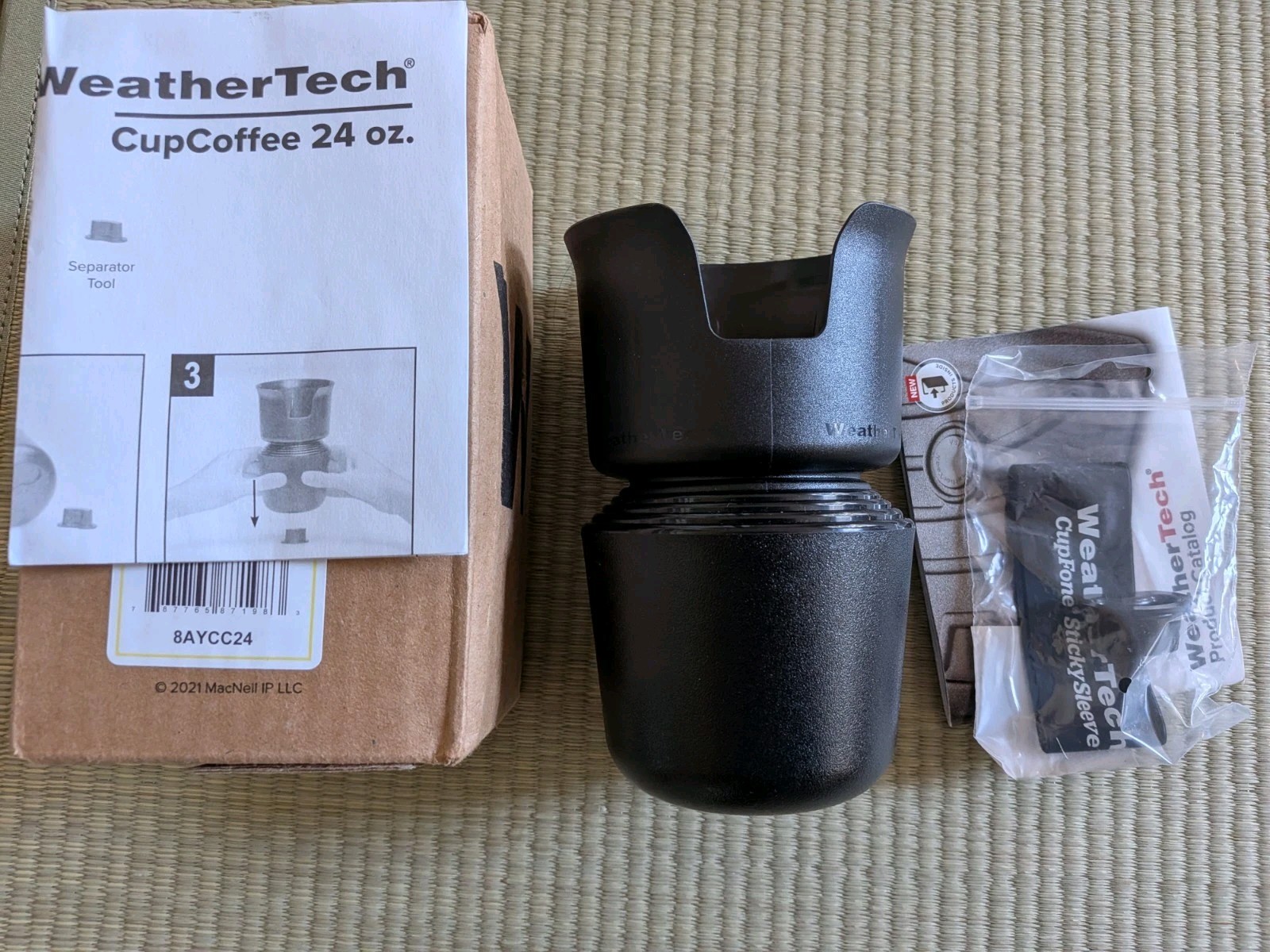 WeatherTech CupCoffee Mug Coffee Cup Holder 24oz – Black NEW