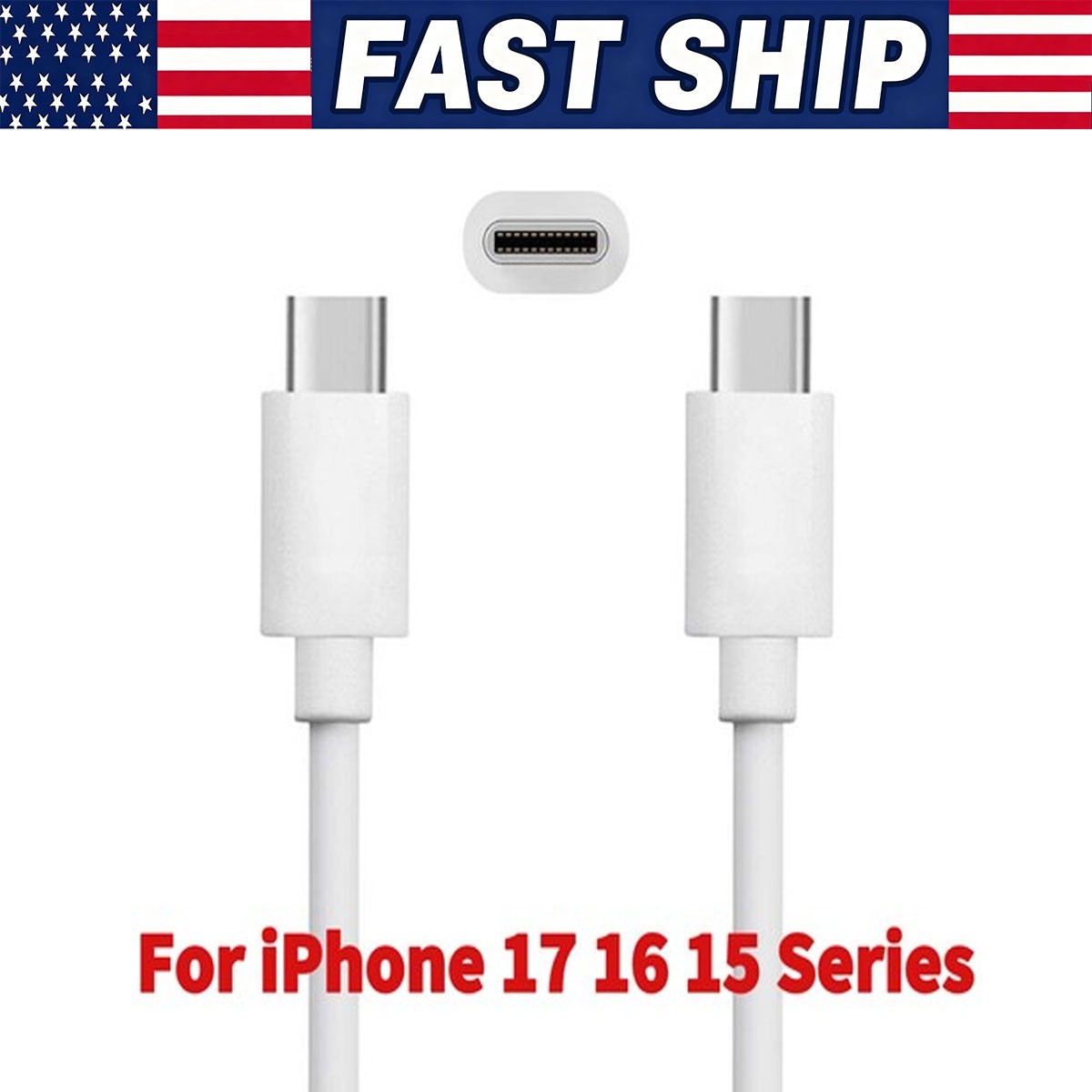 For iPhone 17 16 Pro Max USB-C Cable Fast Charger Type C Charging Data Cord Lot
