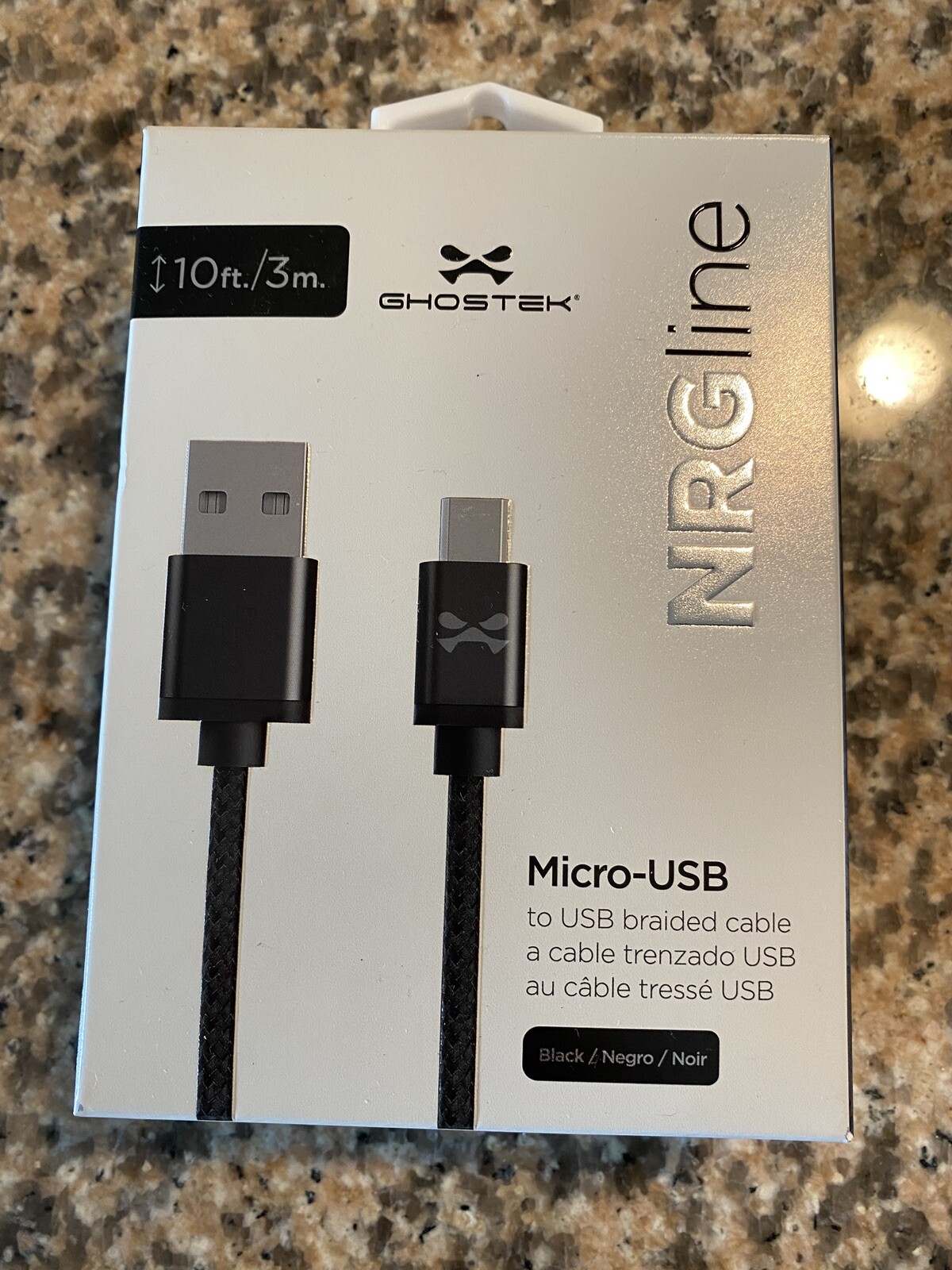 3FT 6FT 10FT Micro USB Charger Cable Heavy Duty Super Tough Braided Nylon Cord