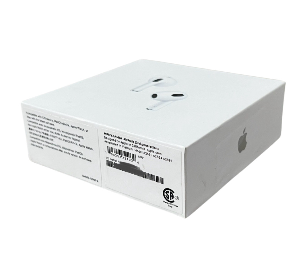 OEM Apple AirPods (3rd Gen) Wireless Earbuds, Lightning Charging Case MPNY3AM/A