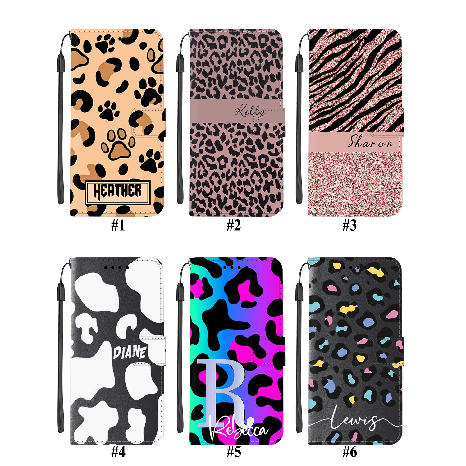 Personalised Leather TPU Phone Case Cover For Samsung Galaxy S24 S23 A15 A55 A35