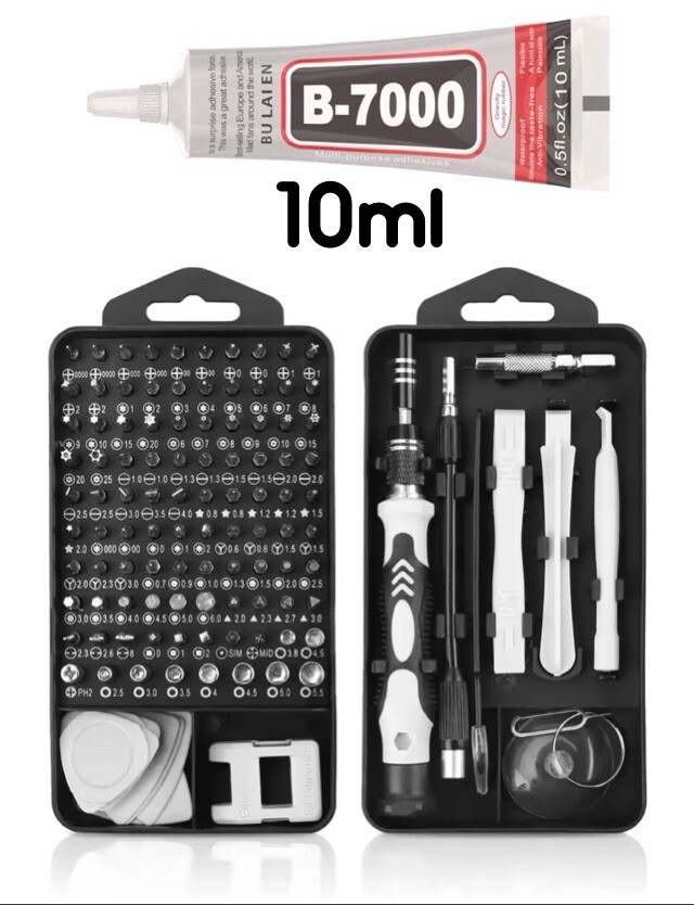 117PC Technician Pry Tool Kit Set Cell Smart Phone Tablet Laptop Computer Repair