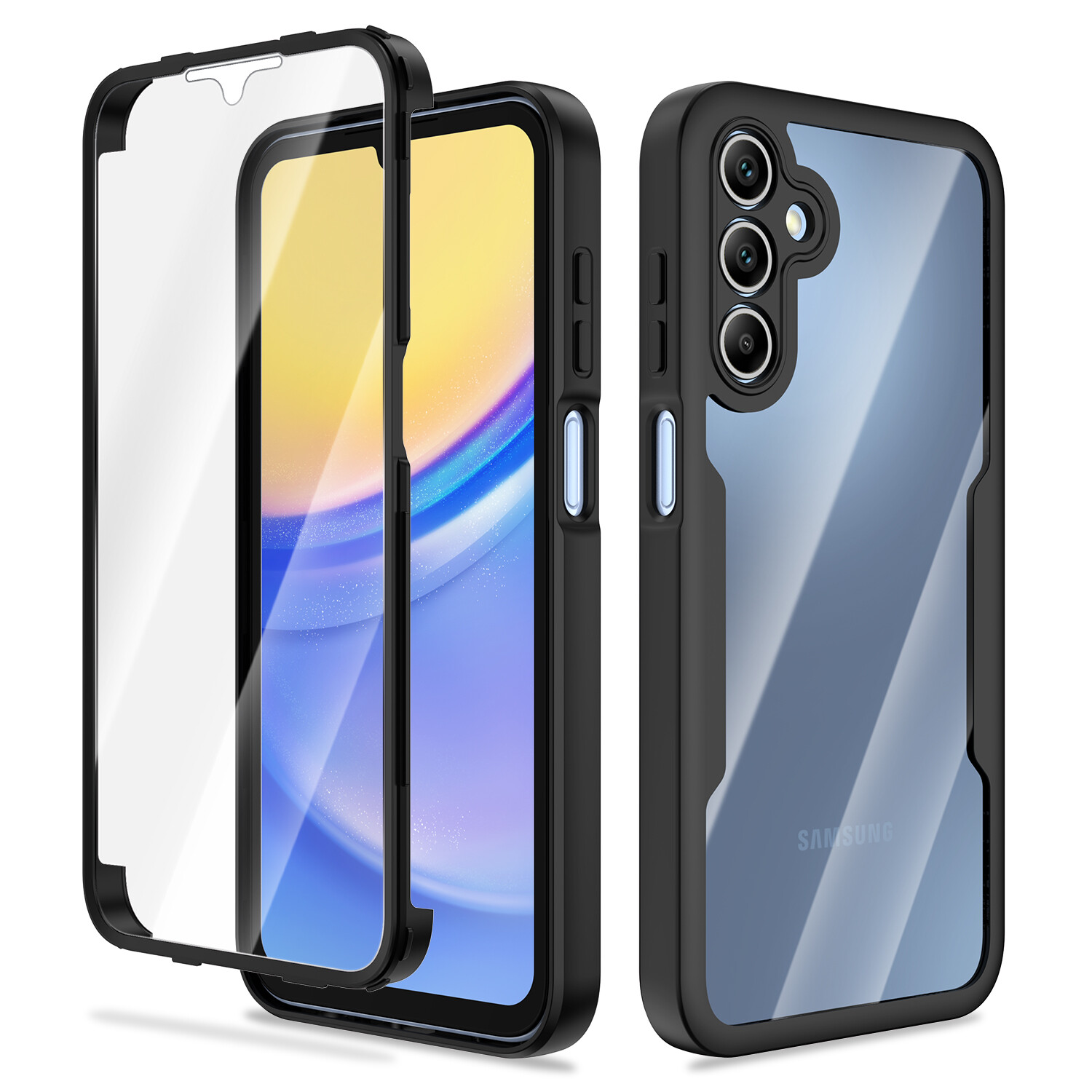 For Samsung A15/A16/A17 5G Case – Shockproof with Built-in Screen Protector