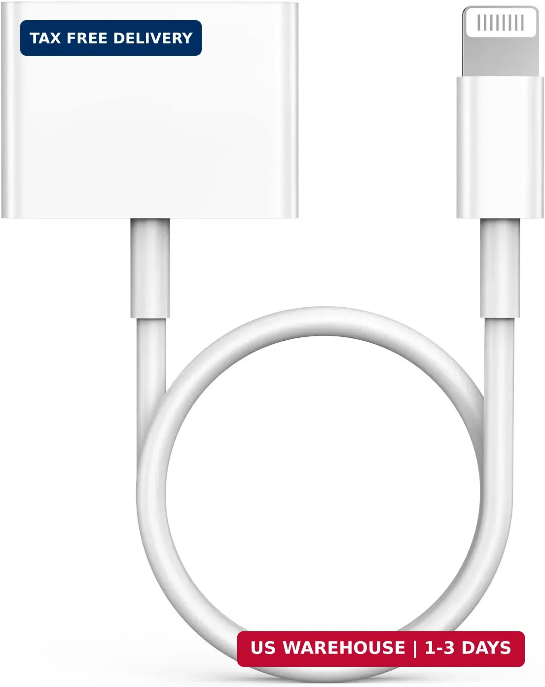 Lightning to 30 Pin Adapter for Iphone, [Apple Mfi Certified] 8-Pin to 30-Pin Fe