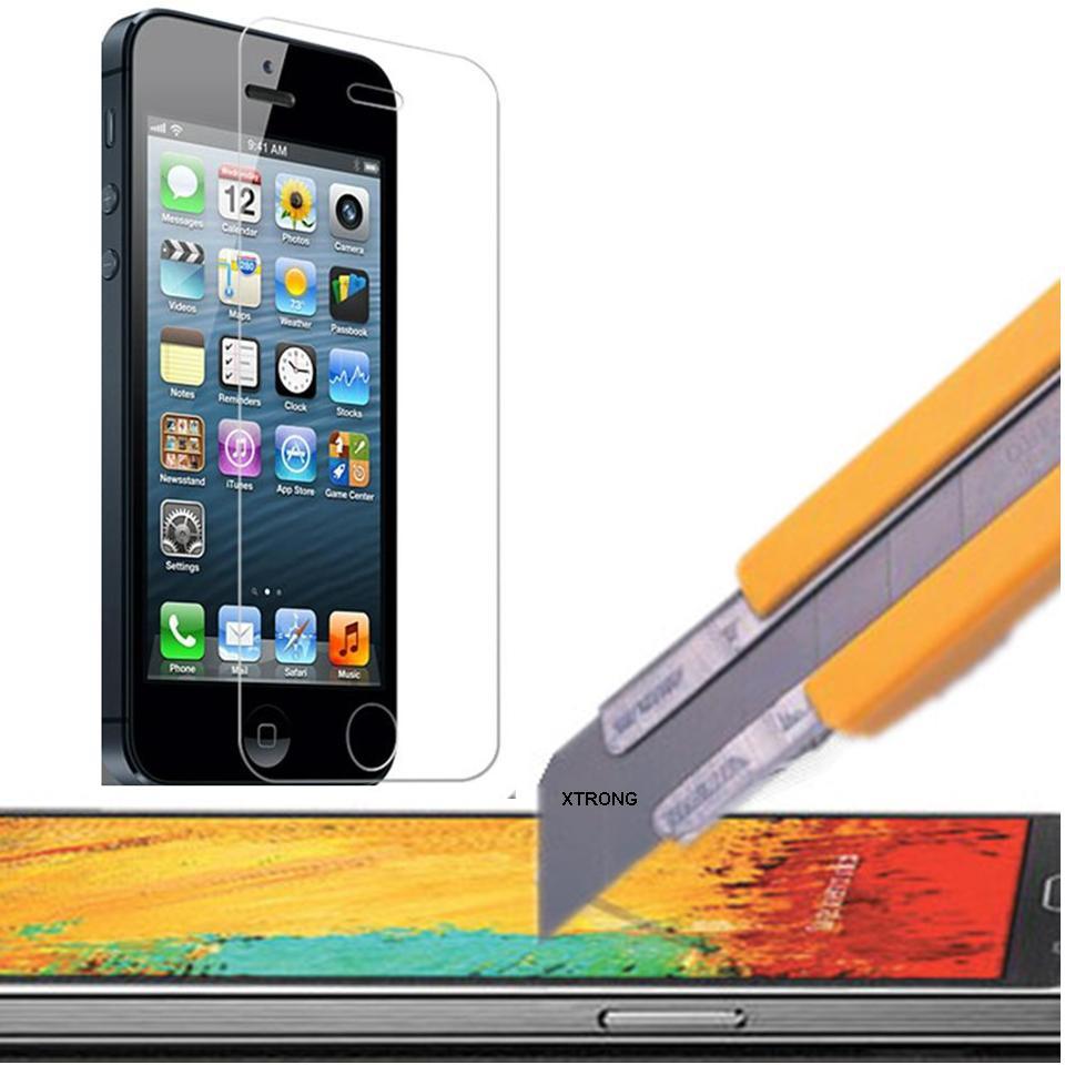 Multi-Color Real Tempered Glass Screen Protector Guard Shield For iPhone 5 5S SE