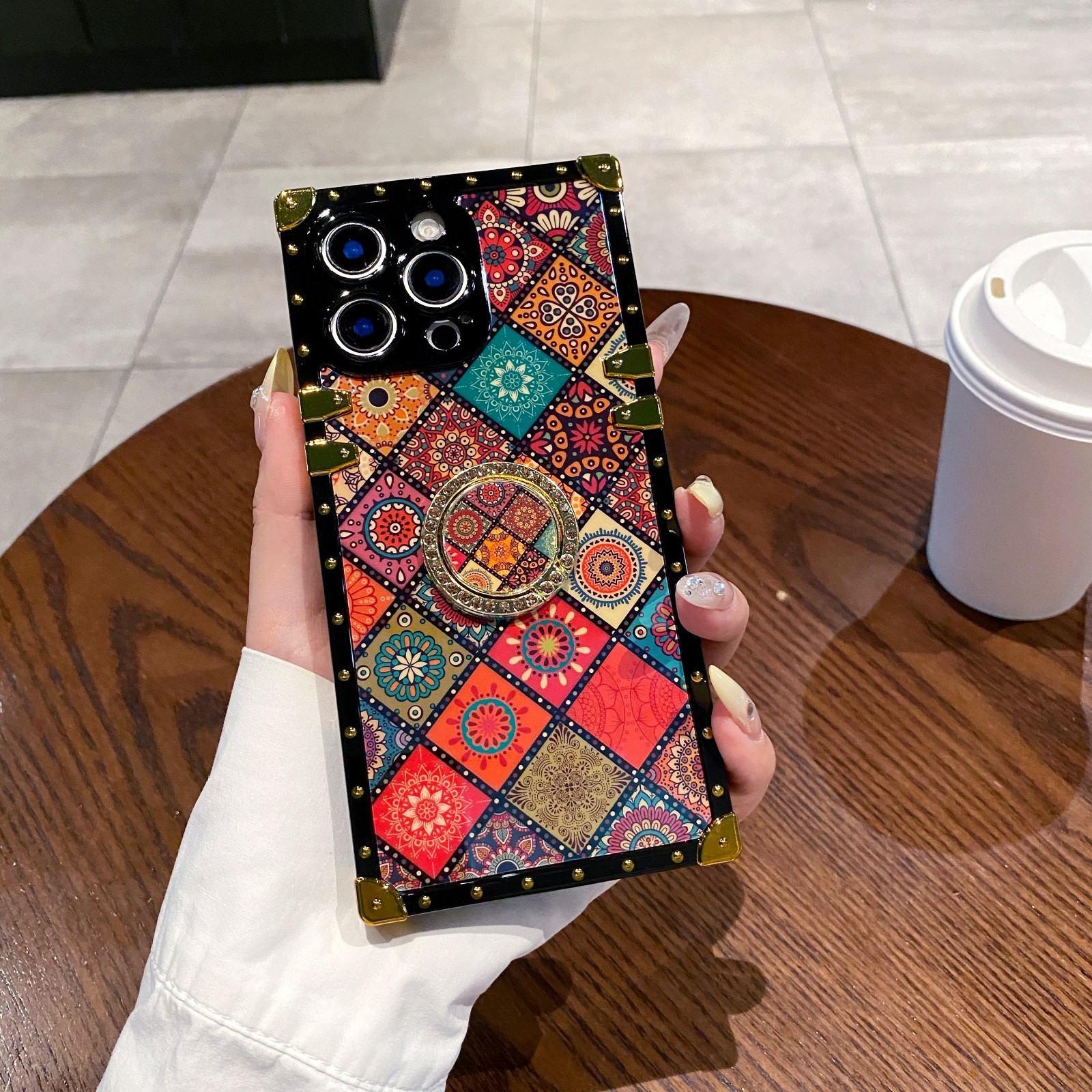 Case For Honor 200 Lite/90 Pro /Huawei P20 Ethnic Style +Ring Holder Phone Cover