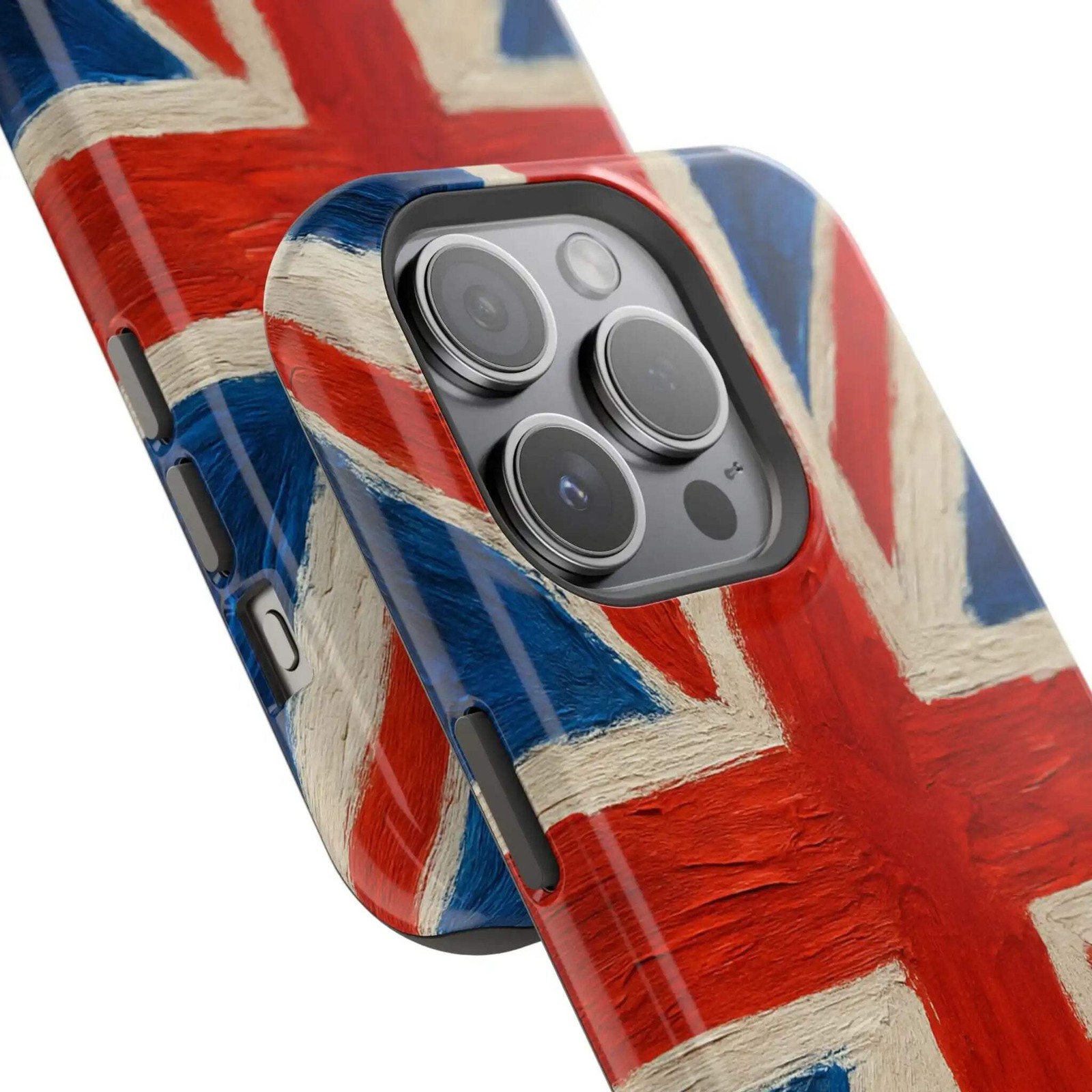 MagSafe Tough iPhone Case — UK Flag Magnetic Impact-Resistant Design