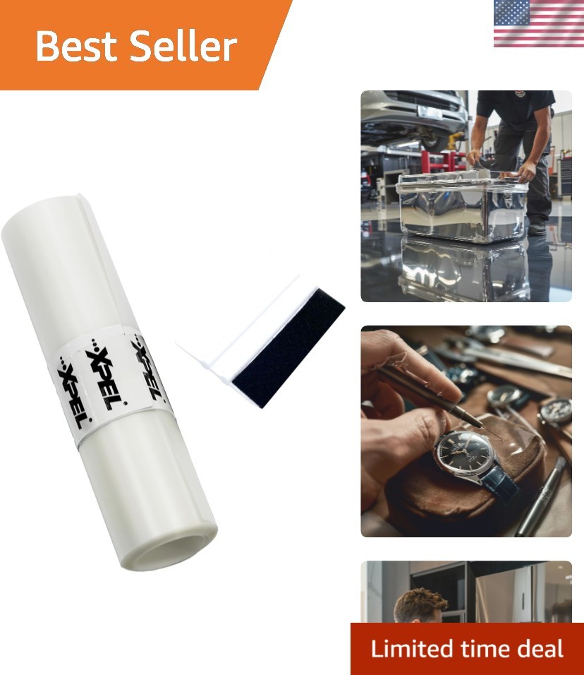 Clear Protective Film Roll 12″ x 60″ for Countertops & Appliances – 8mil Thick