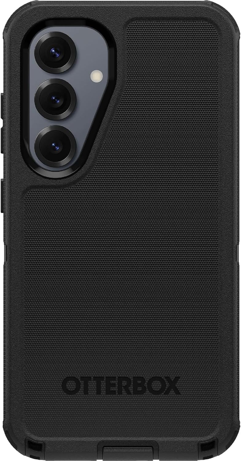 NEW Case For Samsung Galaxy S25 FE Otterbox Defender Case & Clip – Black in Box