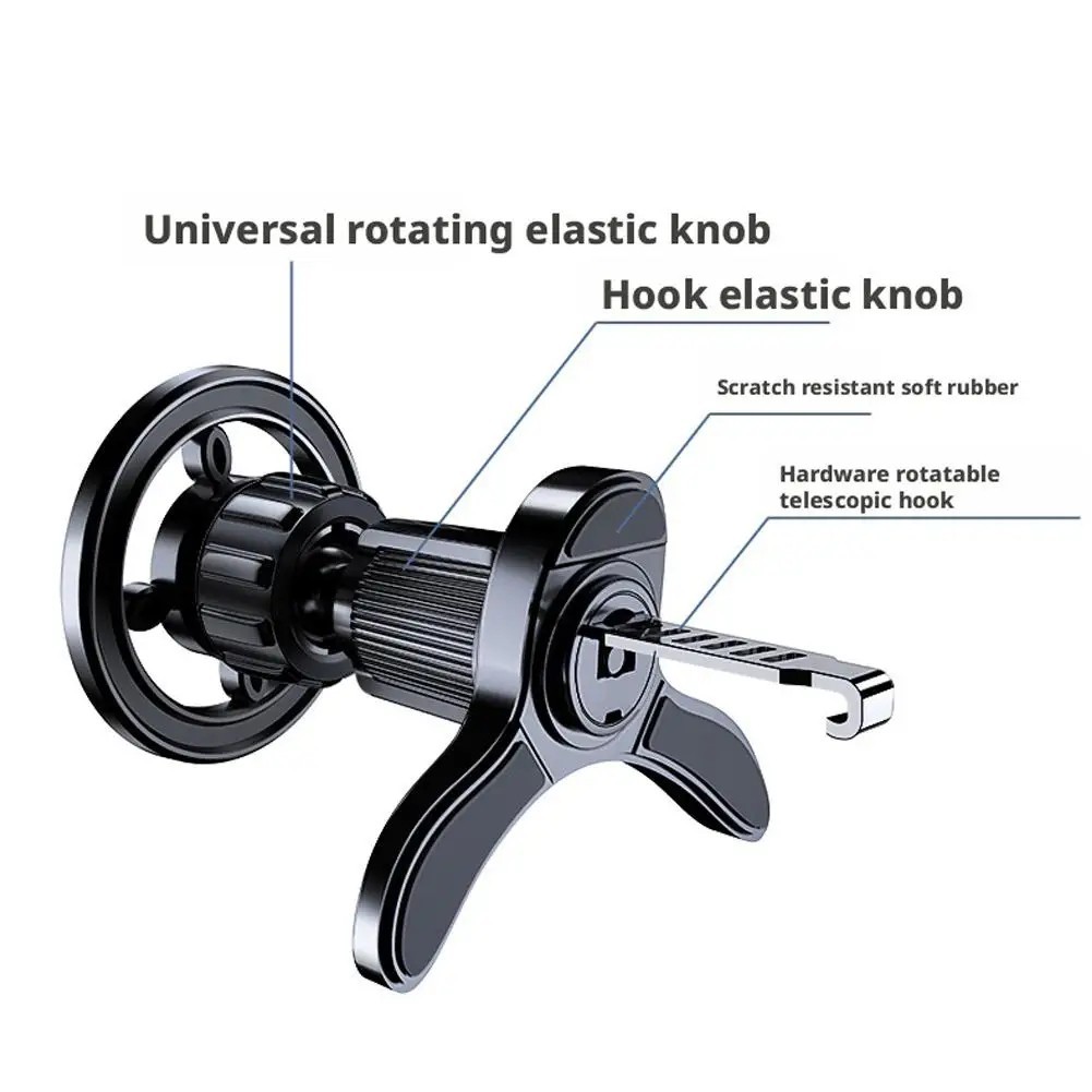 360° Rotation Strong Magnetic Mag Safe Air Vent Car Mount Dashboard Phone Holder