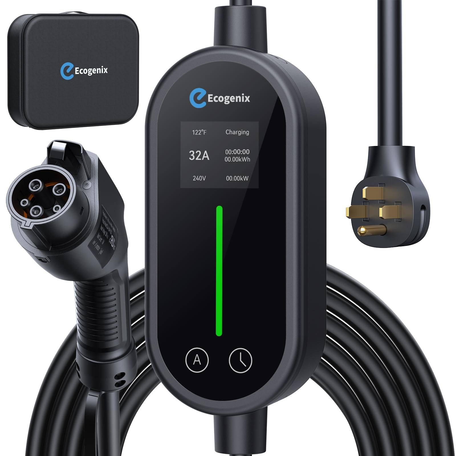 Ecogenix Level 2 Electric Vehicle (EV) Charger (32Amp, 220V-240V, NEMA 14-50 …