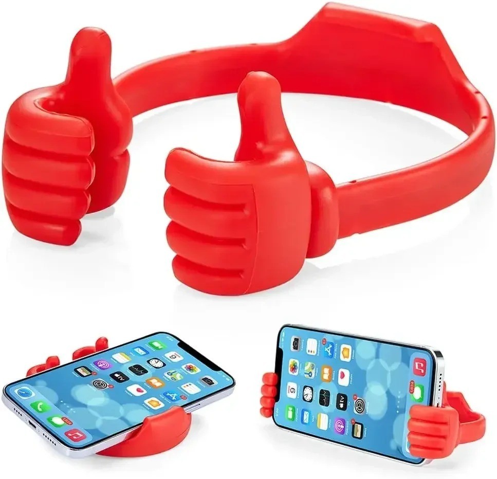 Blue Cute Thumb Phone Stand Bracket Holder Mount for Cell Phone Tablet