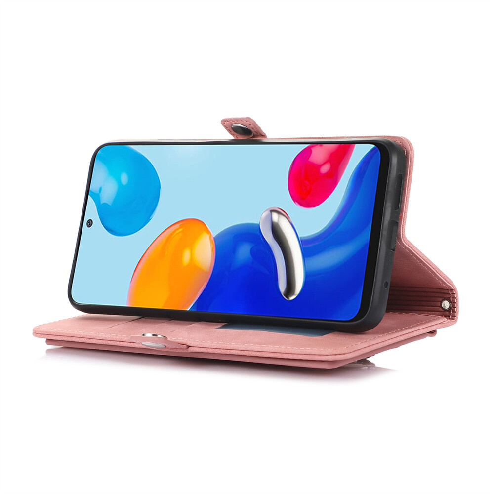 For Redmi and Xiaomi “All” Series Zipper Leather Flip Card Wallet Case W/Lanyard