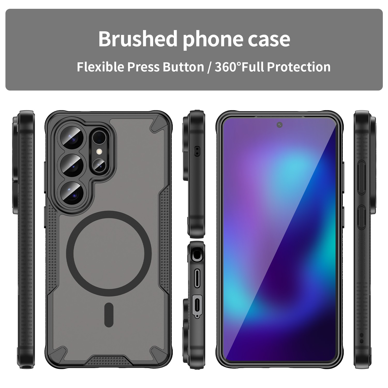 For Samsung Galaxy S26 Ultra S25 FE S24 S23 S22 Shockproof Matte Mag Safe Case