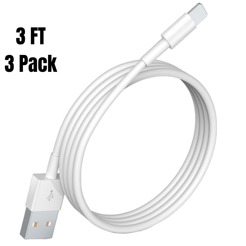 Wholesale Bulk Lot 3FT/6FT USB Charging Data Cord for iPhone iPad Charger Cable