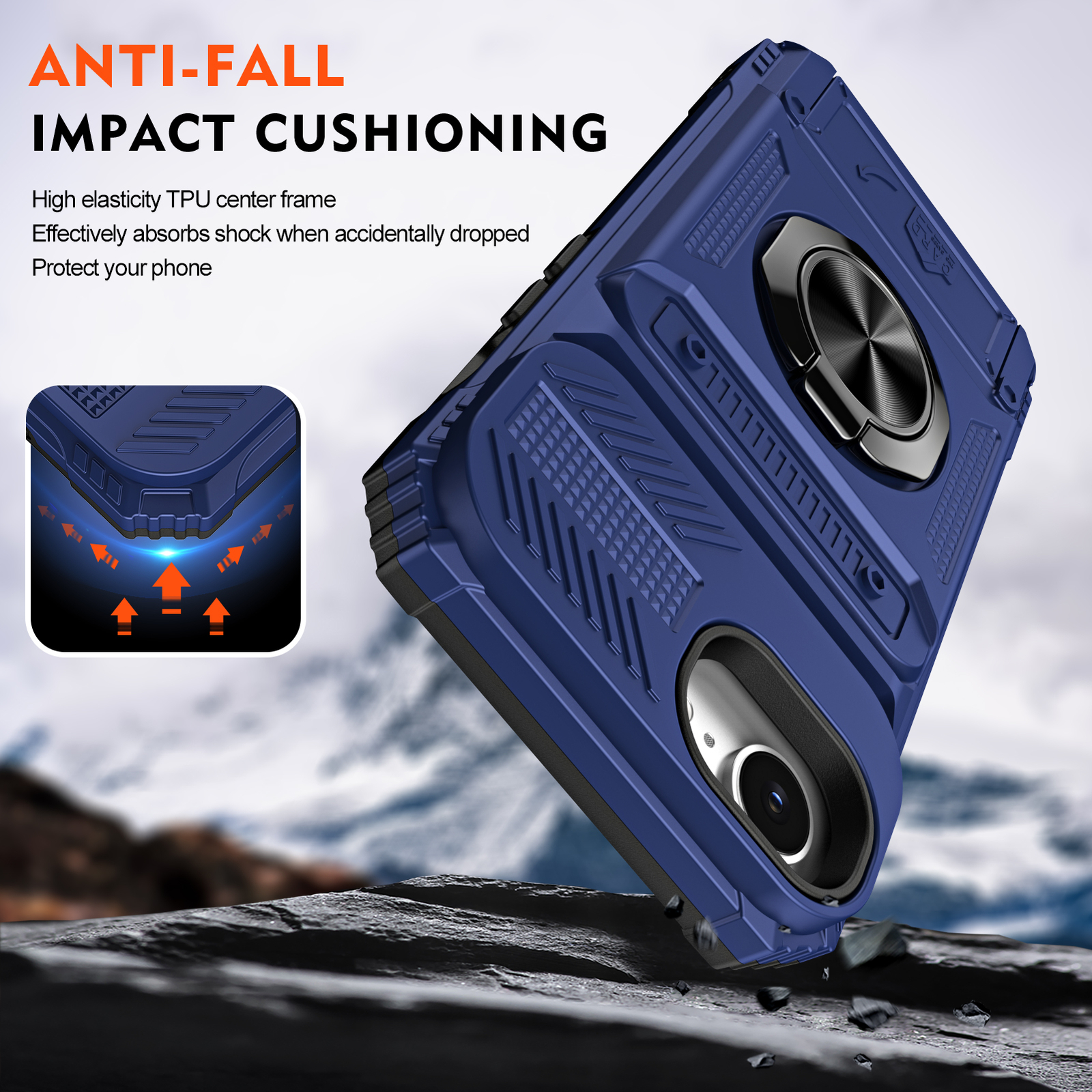For iPhone 16e Shockproof TPU+PC Rugged Card Slot Wallet Case Ring Stand Cover