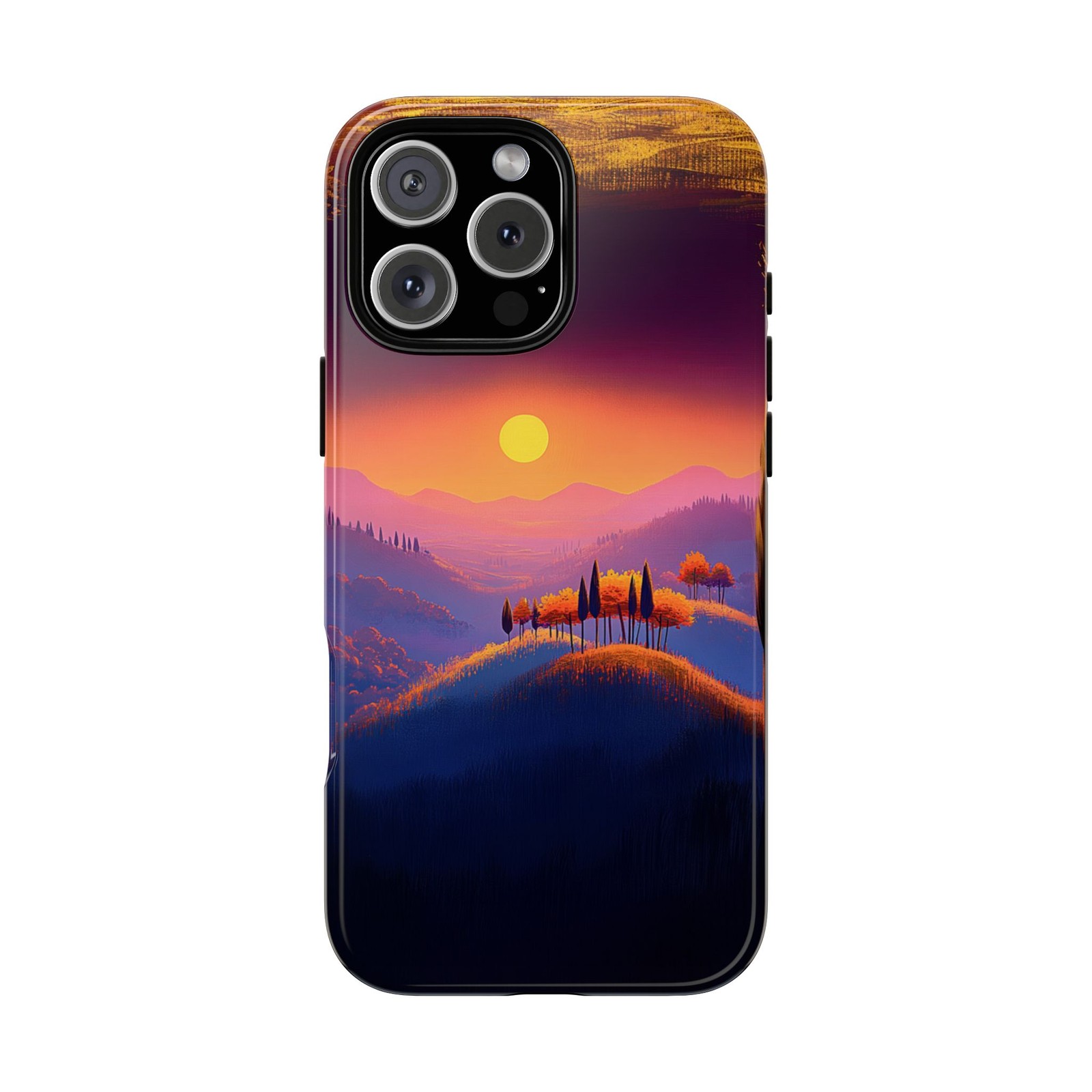 Phone Ink – Case for iPhone/Galaxy/Pixel – Cypress Trees Sunset