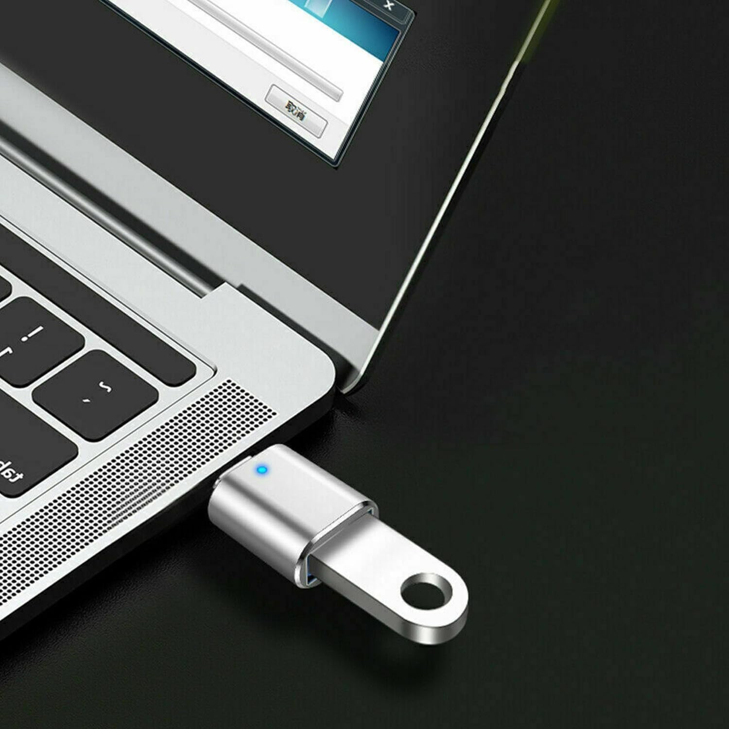 LED USB-C 3.1 Male to USB A Female Adapter Converter OTG Type-C Android Lot