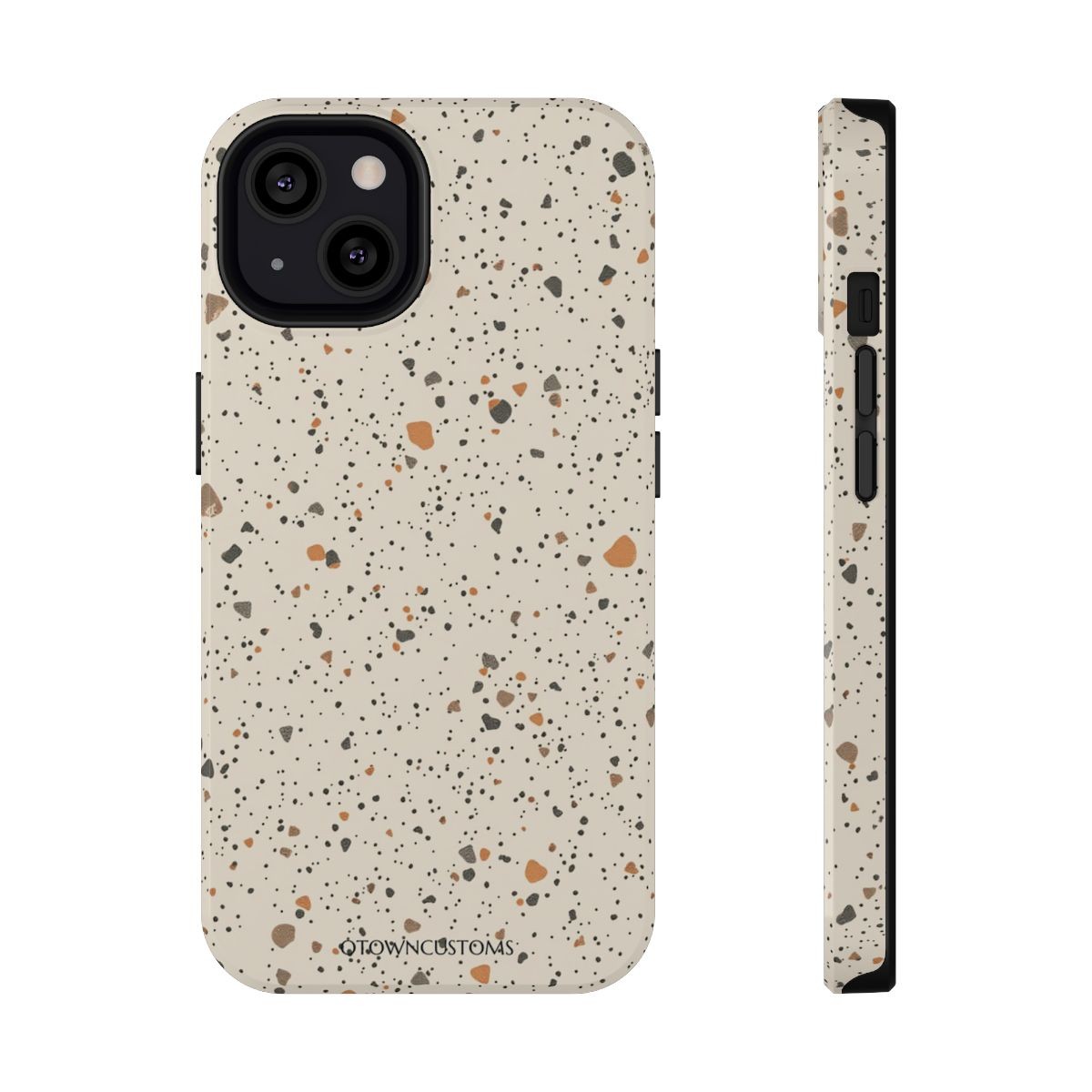 Ivory Bone Minimalist Terrazzo Phone Case