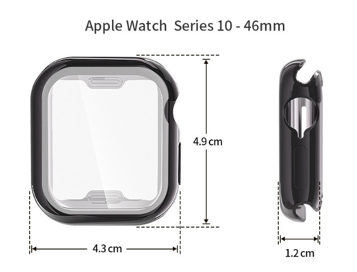 Screen Protector Cover TPU Case Apple Watch Series 10-11 Ultra 3 SE3 40/44/49mm