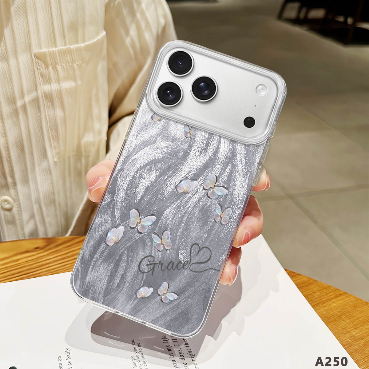 For iPhone 16 17 Pro Samsung Galaxy S24 Customized Flower Print Phone Case Cover