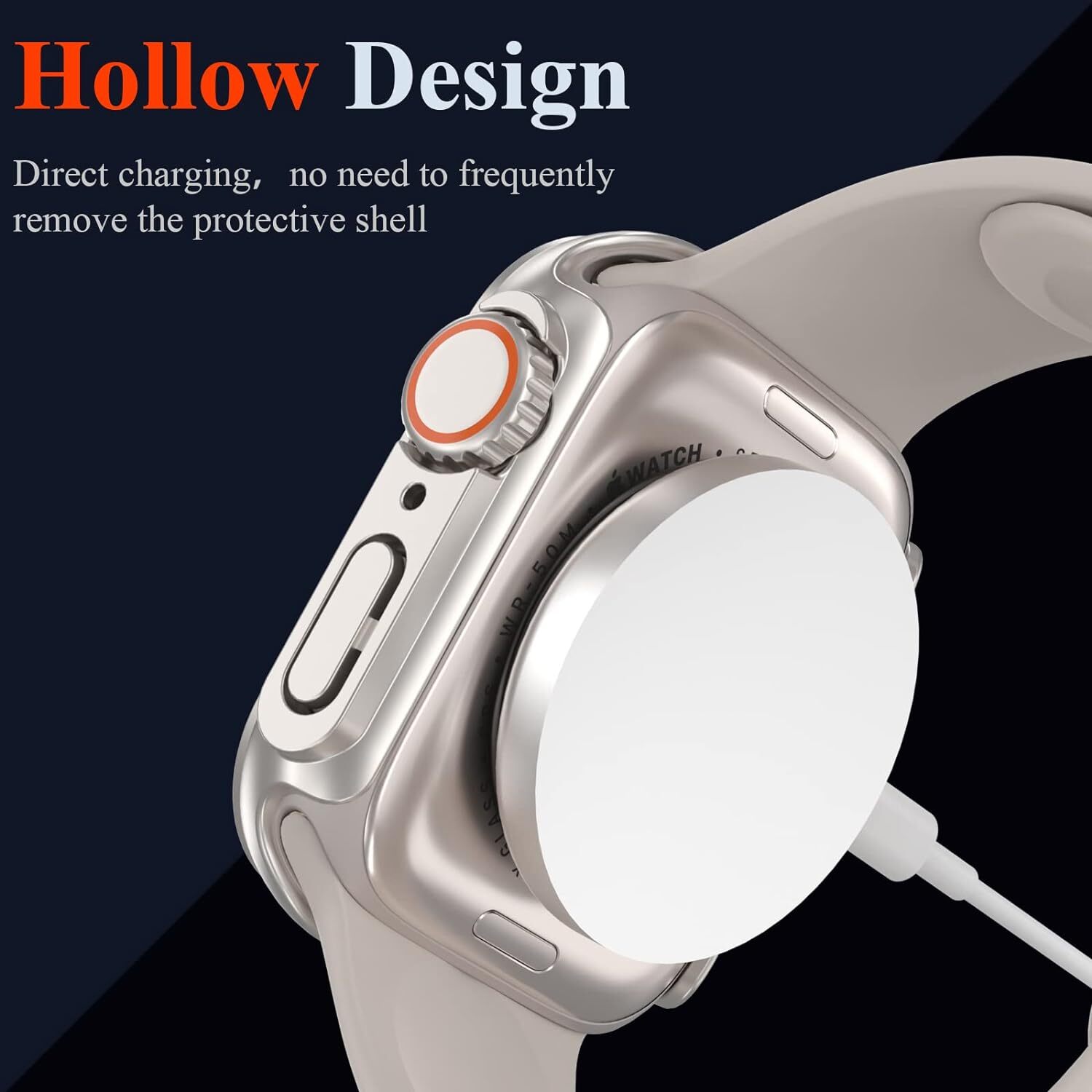 2 Pcs For Apple Watch 9 8 7 6 Waterproof Case iWatch 45/40/44/41mm Screen Cover