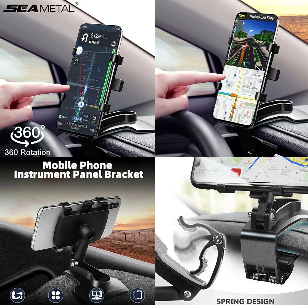 360° Rotation Dashboard Universal Car Phone Holder Mount for iPhone Samsung USA