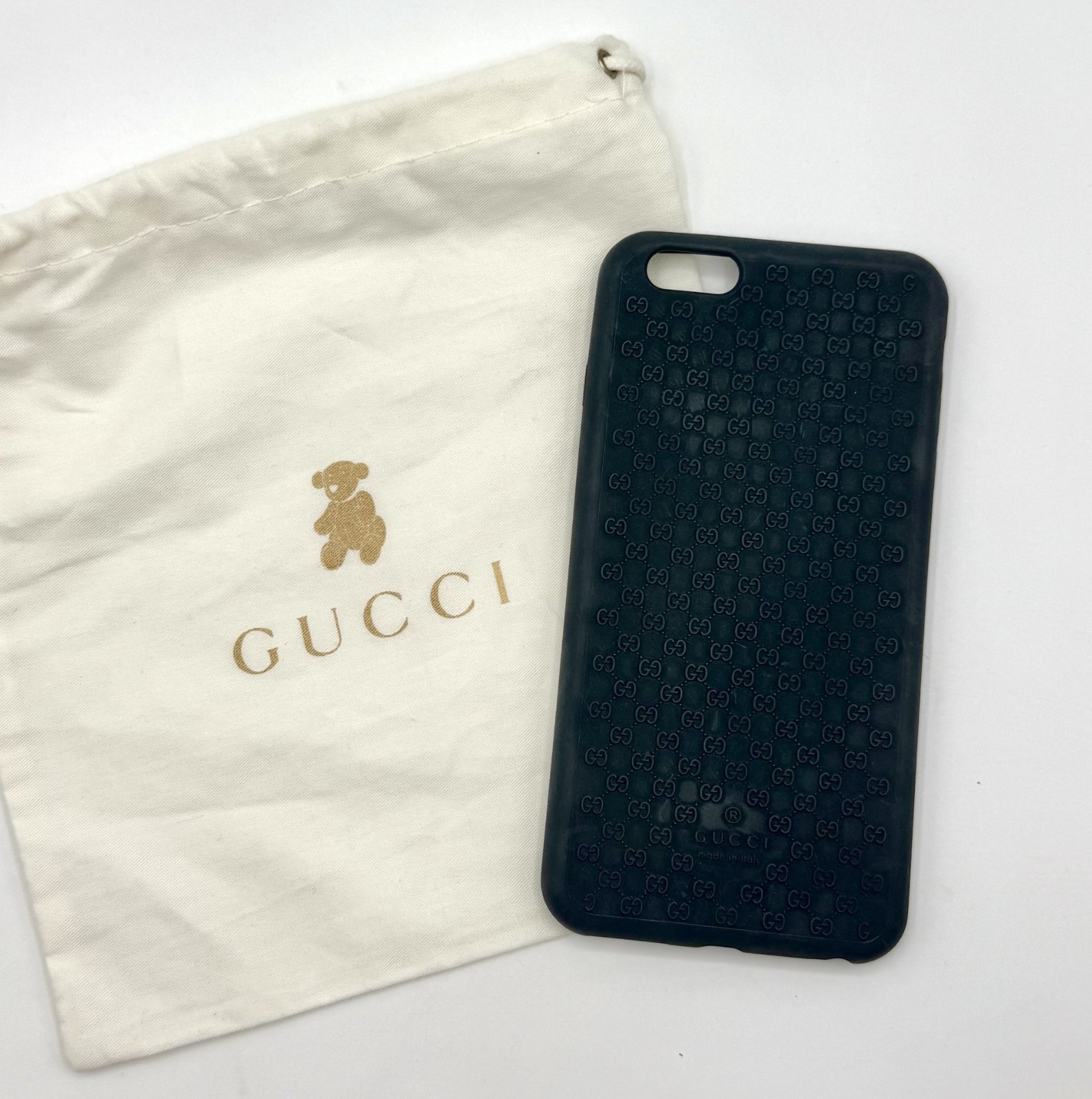 Gucci Dark Green Micro GG Guccissima Bio-plastic Iphone 6 Plus Cover/Case