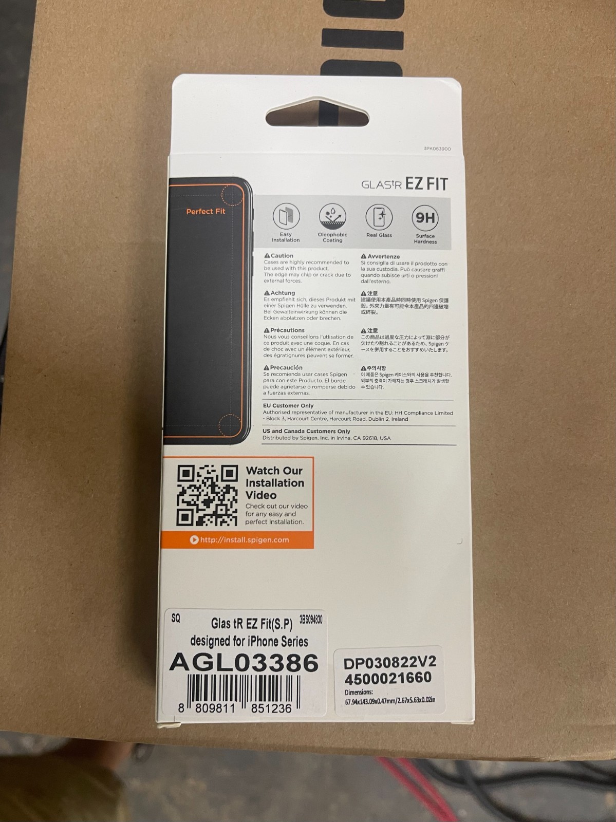 Spigen Glas.tR EZ Fit Tempered Glass Screen Protector For iPhone 14/13 Pro/13