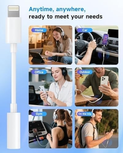 OEM Apple Lightning to 3.5mm Headphone Jack Adapter MMX62AM/A – White