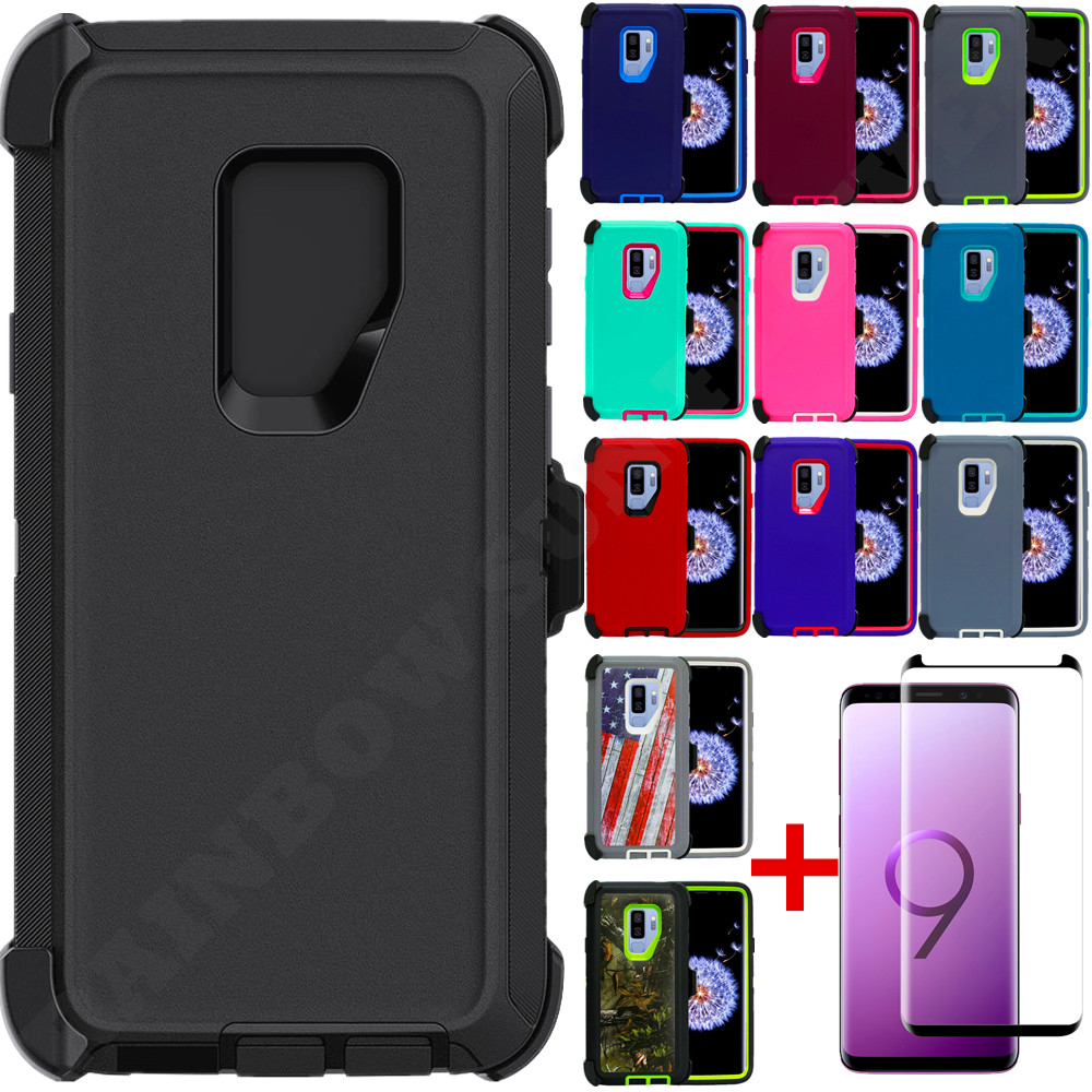 For Samsung Galaxy S9 / S9+Plus Defender Case Cover w/Screen &Clip fits Otterbox