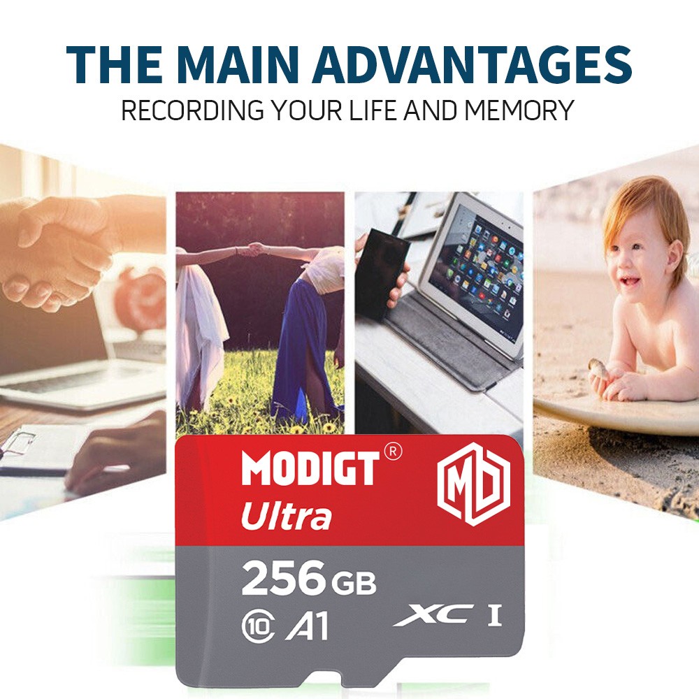Class 10 TF 32G 64G 128G 256G 512G High Speed Micro SD Card With Adapter Lot