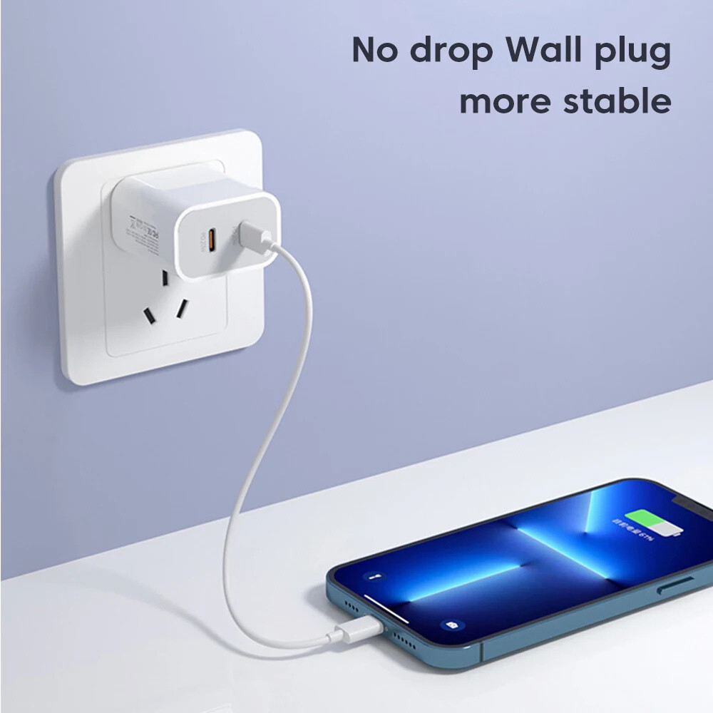 40W USB C Wall Charger Fast Block Type C Charging Brick Lot For iPhone Android