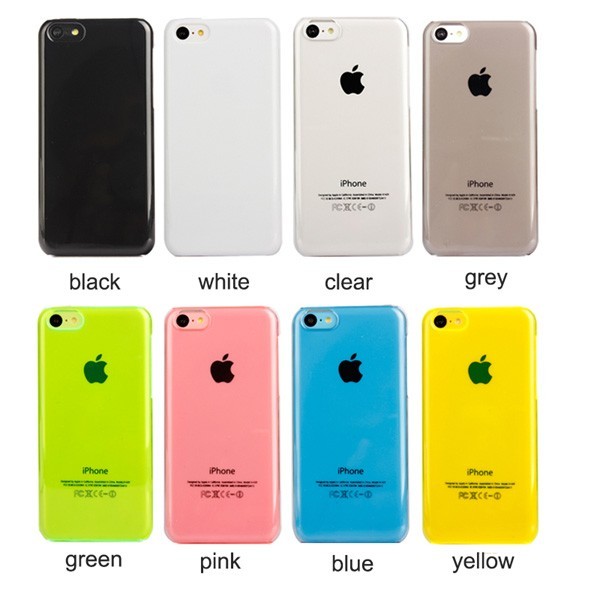 IPhone 5C Thin Transparent Plain Crystal Clear Hard Plastic TPU Case Cover