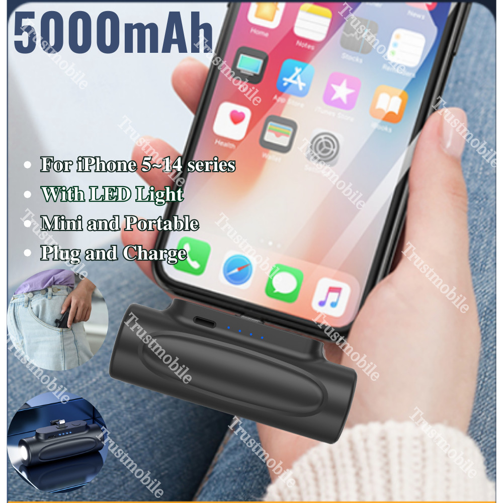 Portable Charger External Battery Pack Power Bank For iPhone 14 13 12 11 X 8 7 6