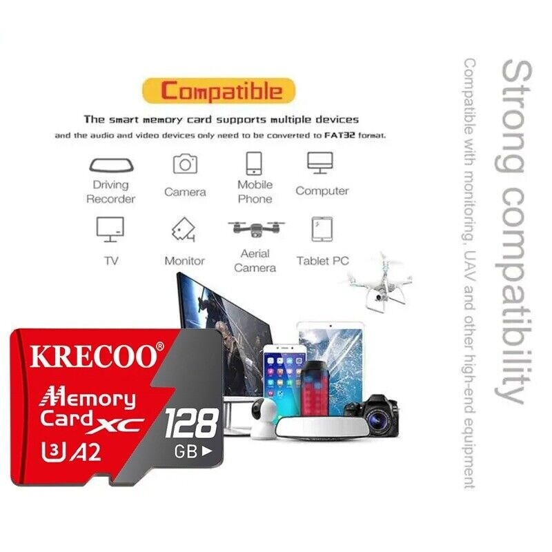 Ultra Micro SD Memory Card 1TB 256GB 128GB Class10 U3 Flash TF Card for Dash Cam