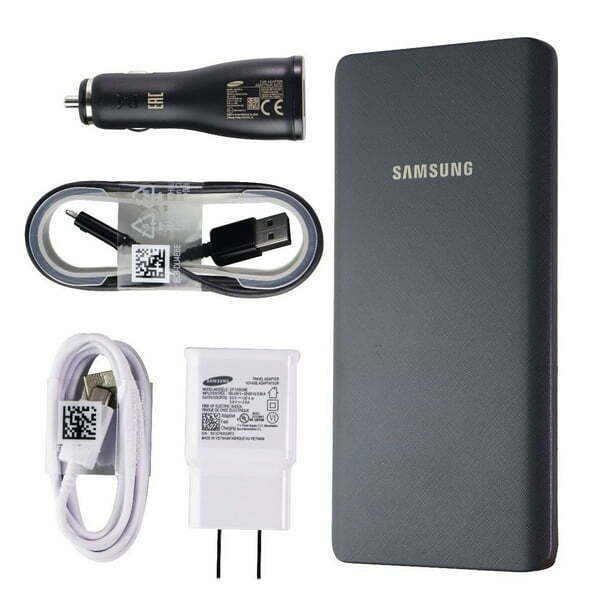 Samsung Charging Essentials 1 Power Bank 5000mAh 1 Wall Charger 1 Vehicle Charge