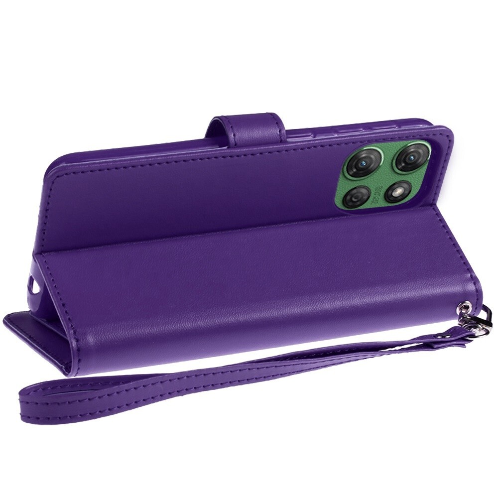 For Moto G Power 5G 2025 Phone Case Magnetic Snap Wallet Flip Card Slots Cover