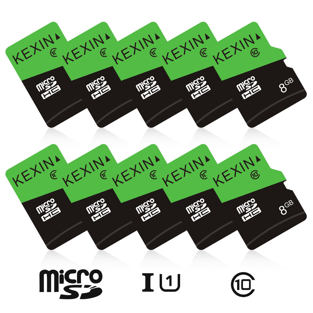 Kexin Micro SD Card 5 Pack 8GB UHS-I Class 10 SD TF Card Flash USB Memory Card