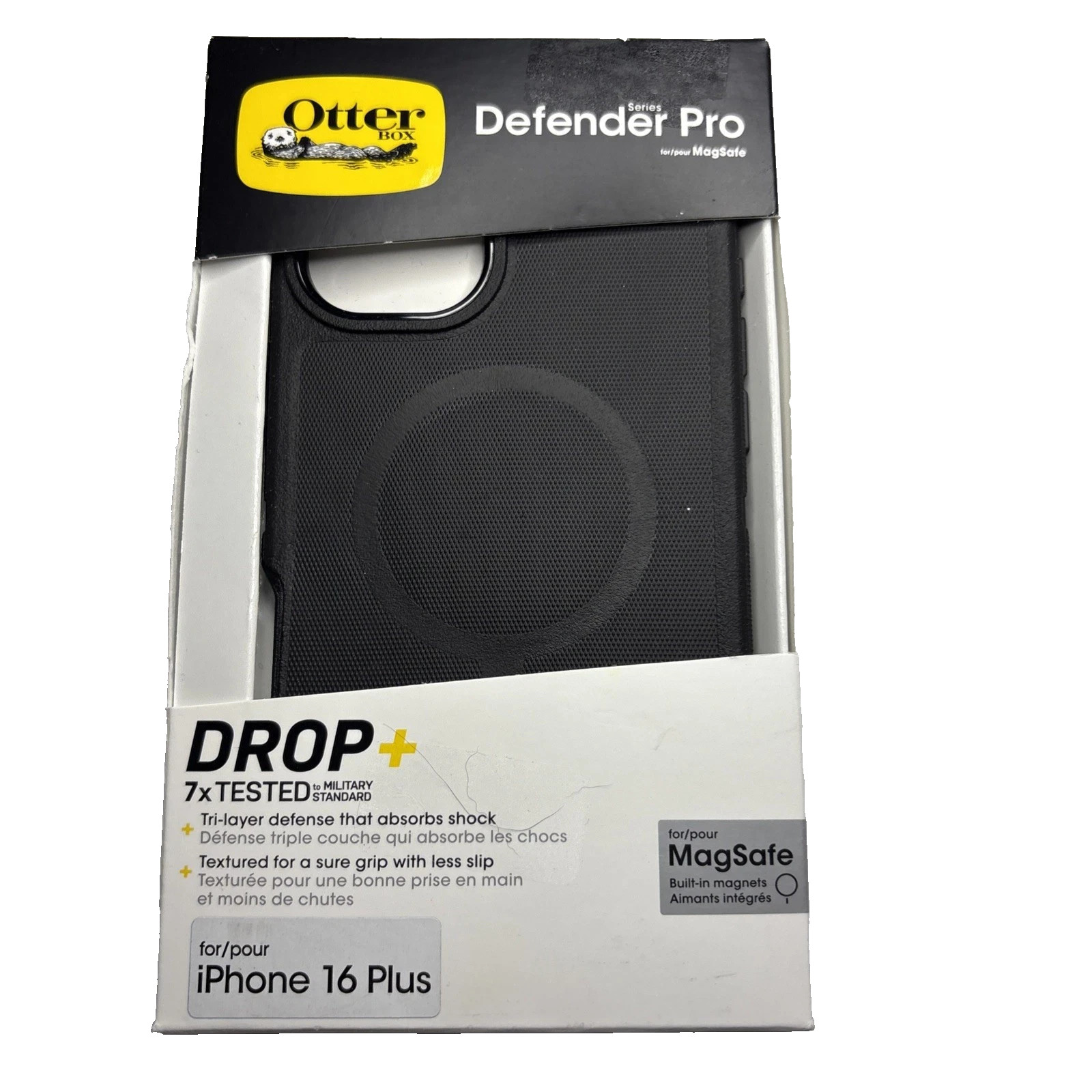 OtterBox Defender Pro Series MagSafe Case for Apple iPhone 16 Plus – Black NEW !